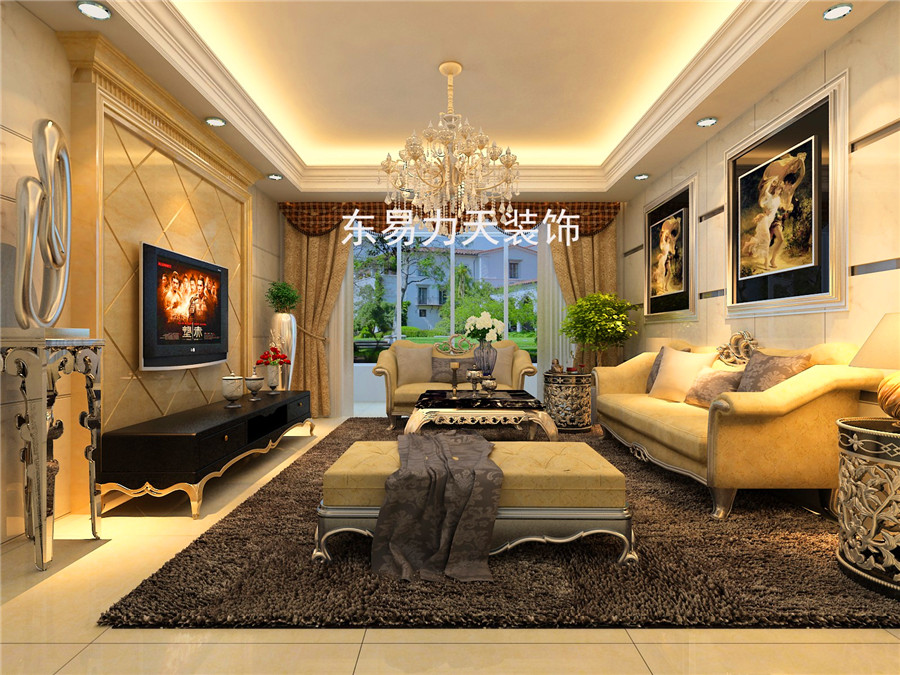 鄭州別墅裝修名門盛世歐式風(fēng)格