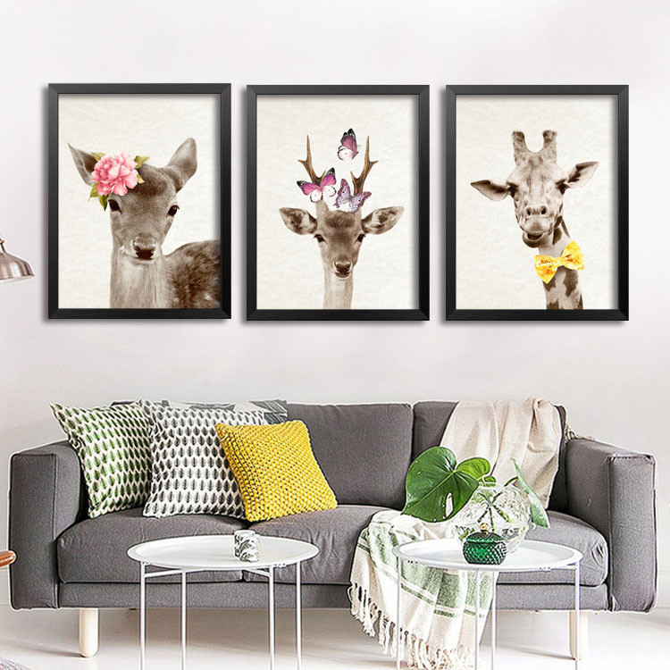 鄭州別墅裝修動(dòng)物元素裝飾畫，玩轉(zhuǎn)墻壁裝飾新風(fēng)尚