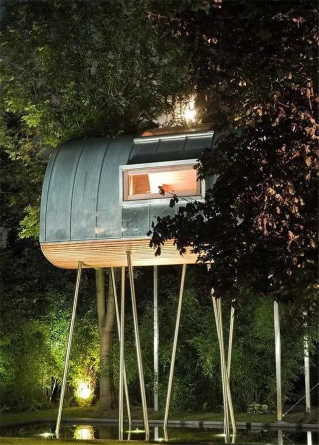 河南東易力天裝飾，別墅豪宅設(shè)計施工 會開花呼吸的童話樹屋