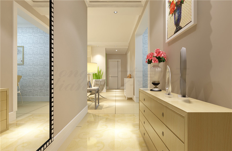 鄭州裝飾公司專業(yè)設(shè)計施工，都市自然四居室，溫暖入心