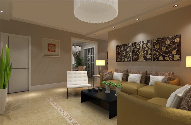 鄭州裝飾公司專業(yè)設(shè)計施工，都市自然四居室，溫暖入心