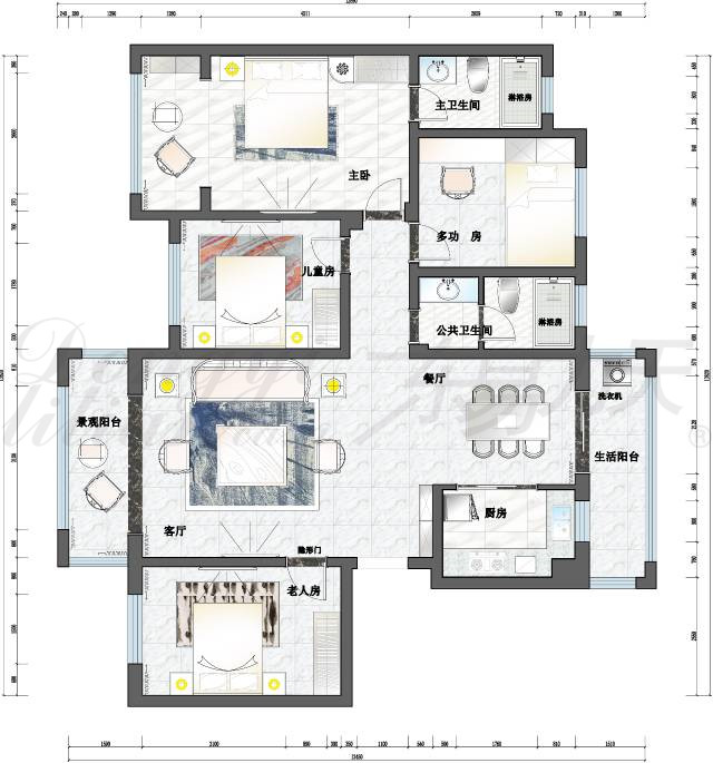 東易力天裝飾150平*美新中式，無需追隨，一直經典