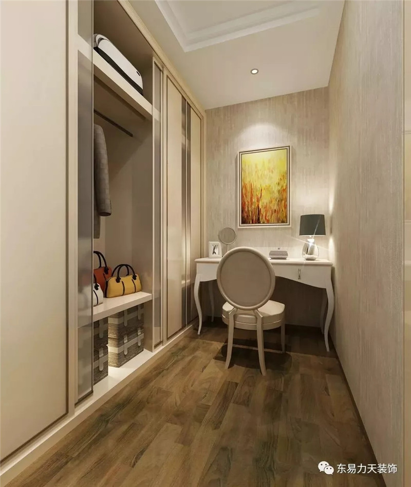 鄭州裝飾公司精裝精致衣帽間，品質(zhì)生活范兒，就是這么迷人