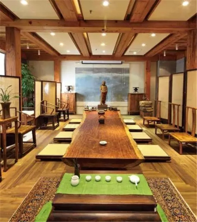 美的讓外國人看呆的中式茶裝修，東易力天裝飾*美中式茶室分享