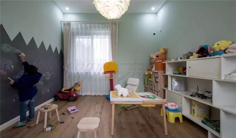 鄭州別墅裝修玩轉(zhuǎn)黑板墻，涂鴉、文藝兩相宜