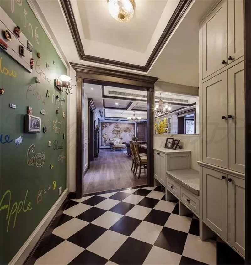 鄭州別墅裝修玩轉(zhuǎn)黑板墻，涂鴉、文藝兩相宜